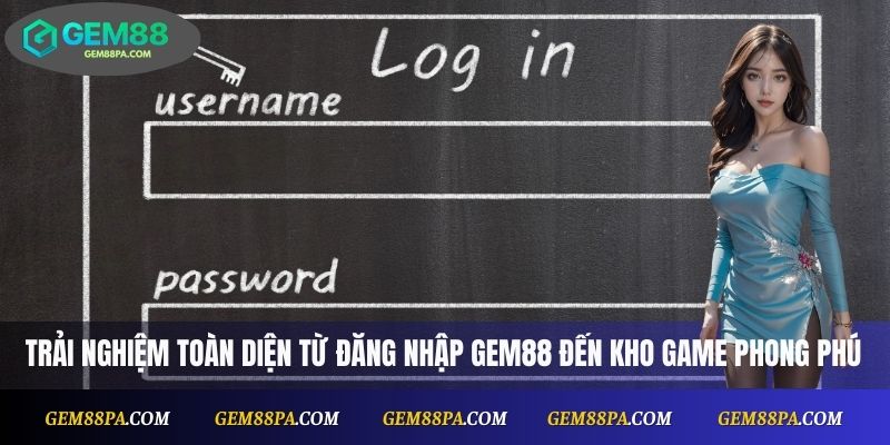 Trải nghiệm toàn diện từ đăng nhập Gem88 đến kho game phong phú